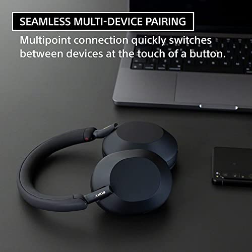 Sony WH1000XM5/S Wireless Noise Canceling Headphones with Hard Case and Stand T201