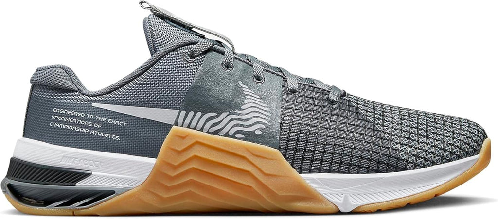Nike Men's Metcon 8 Training Shoe, Smoke Grey/White, Size 10 A33352