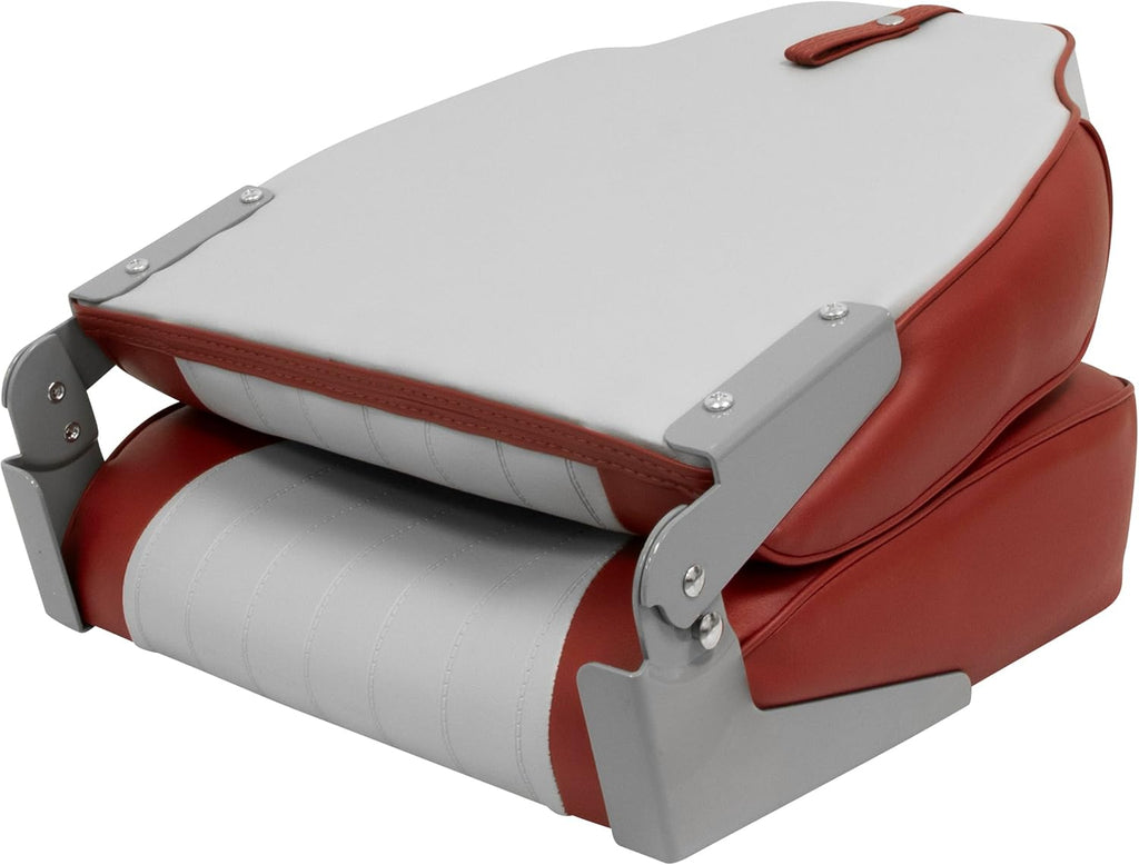 Wise 8WD640PLS-661 Lund Style High Back Boat Seat, Grey/Red Y4331