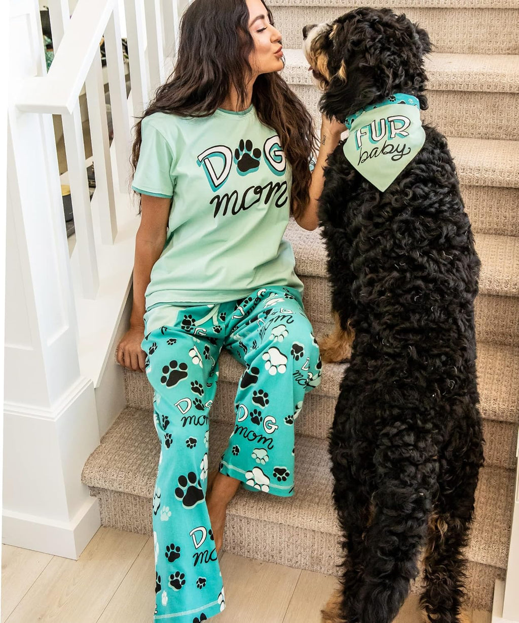 Lazy One Pajamas for Women, Dog Mom Pajama Set U43409