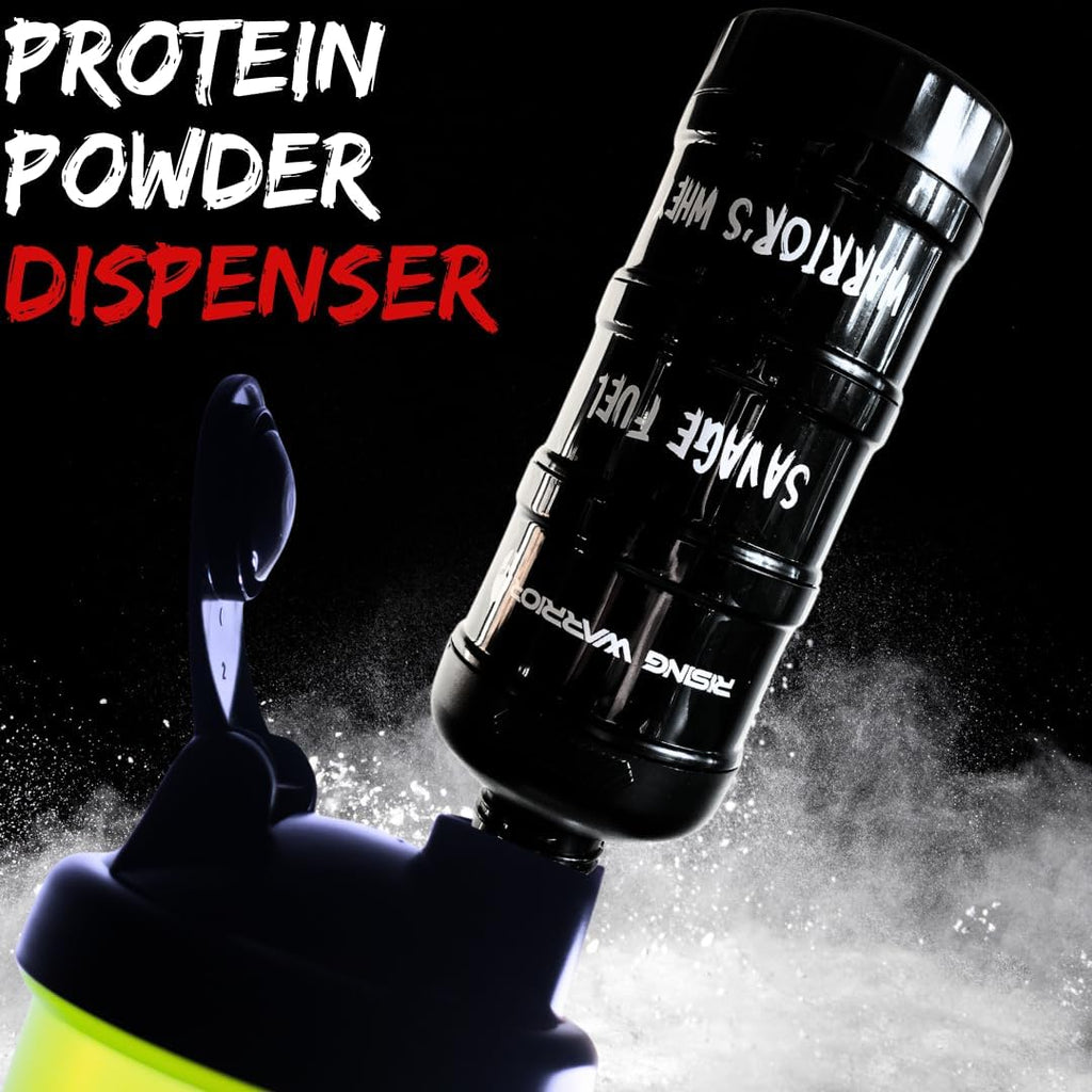 Portable Protein Powder Stackable Container with Top Cap Funnel L205
