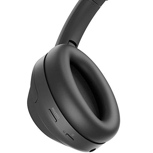 Sony WH-1000XM4 Wireless Noise Cancelling Over-Ear Headphones with Mic, Silver, Bundle with Case, Charger & Gym Bag R559