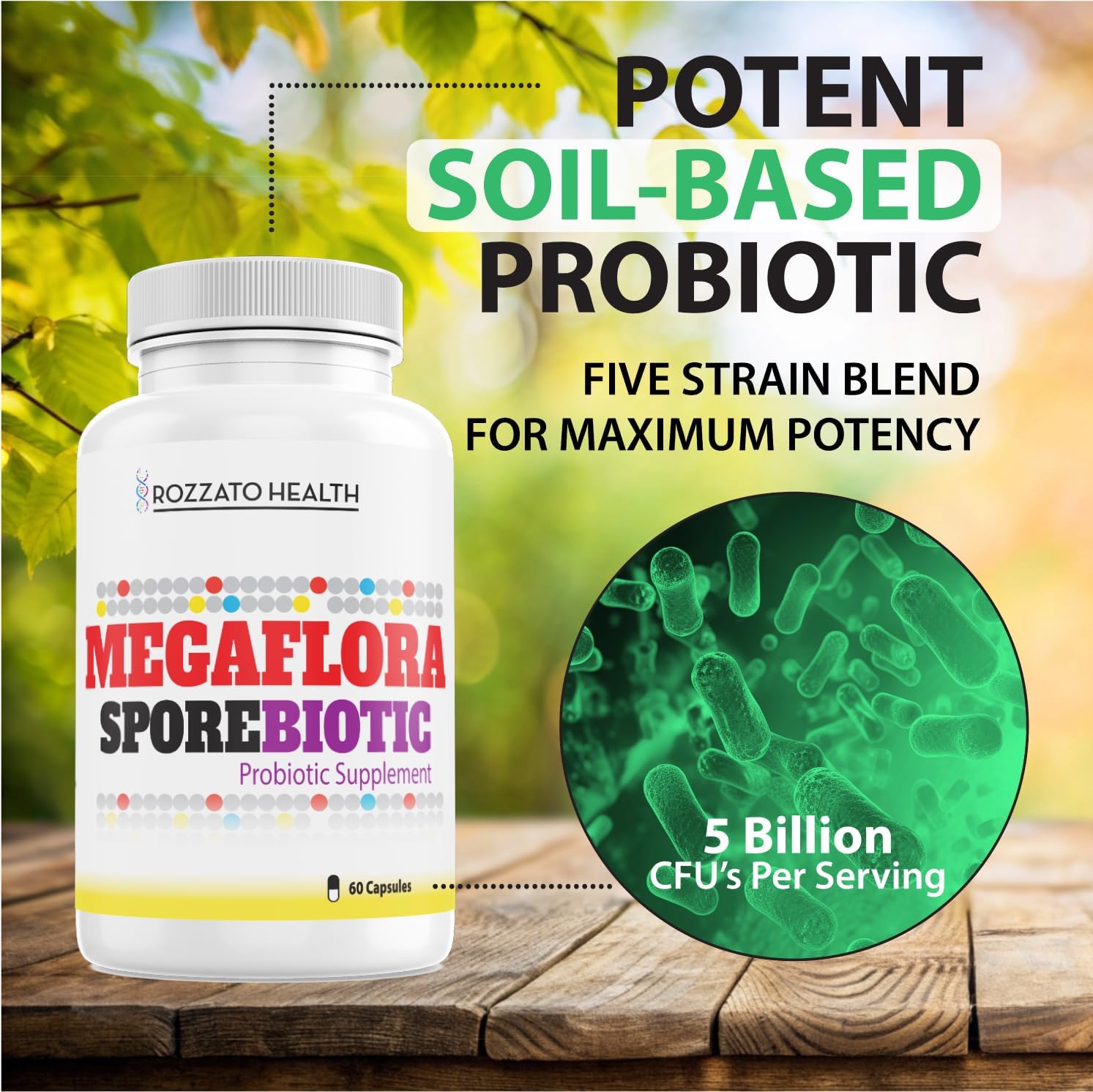 MegaFlora Sporebiotic, Spore Based Probiotic, 180 Count N168