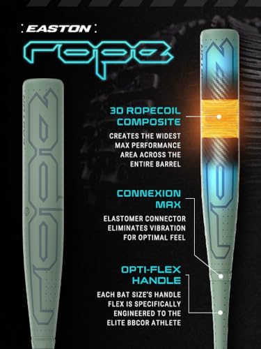 Easton 2025 Rope Baseball Bat BBCOR -3 Drop 2 5/8" Barrel Composite Y266