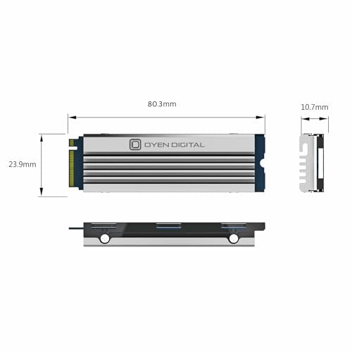Oyen Digital Dash Pro 4TB NVMe SSD with Heatsink for PS5 J101977