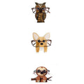 Wooden Animal Glasses Storage Ornaments Office Desktop Wooden Crafts Glasses Display Stand