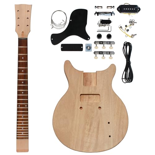 DIY Electric Guitar KIT, Build Your Own Unfinished Guitars Project with All Accessories (With All Accessory)