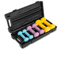 Yes4All Neoprene Coated Dumbbell Hand Weight Sets with Rack U179