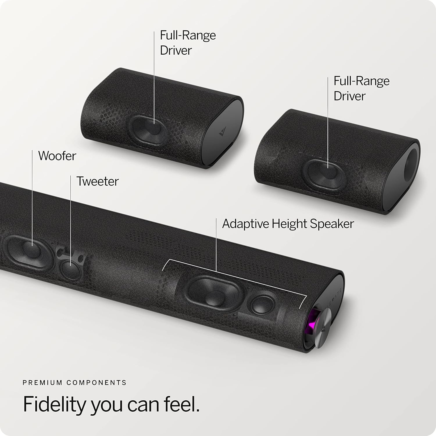Vizio M512E-K6B-RB 42" 5.1.2 Elevate Soundbar System (Refurbished) Q270