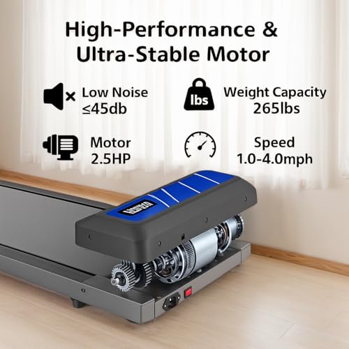 Walking Pad Treadmill with Incline for Home Office, 2.5 HP Portable I143989