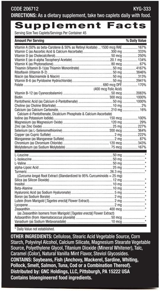 GNC Mega Men Sport Multivitamin, 90 Count B823