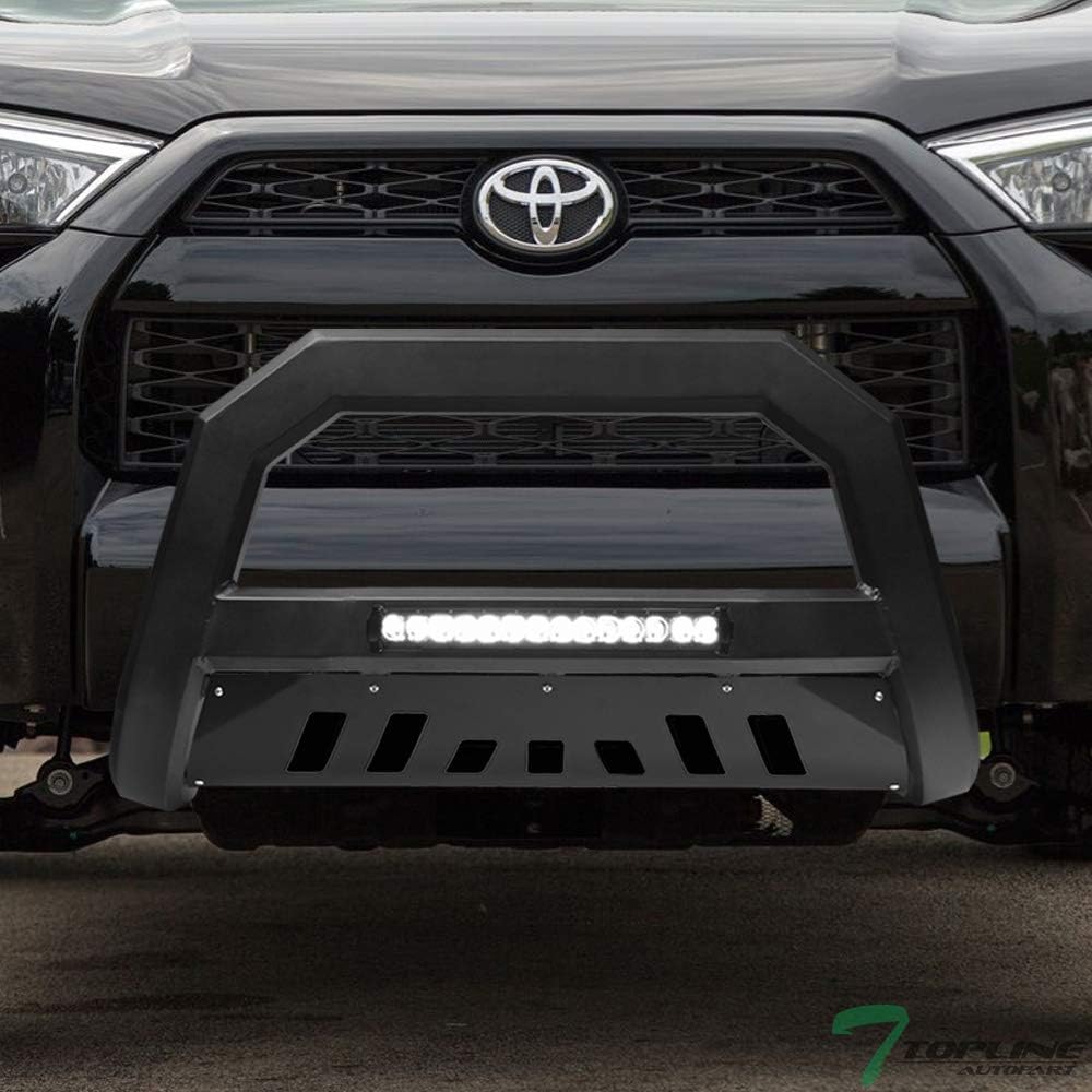Matte Black Aluminum LED Light Bull Bar Front Bumper Grille Guard for Toyota 4Runner G1434