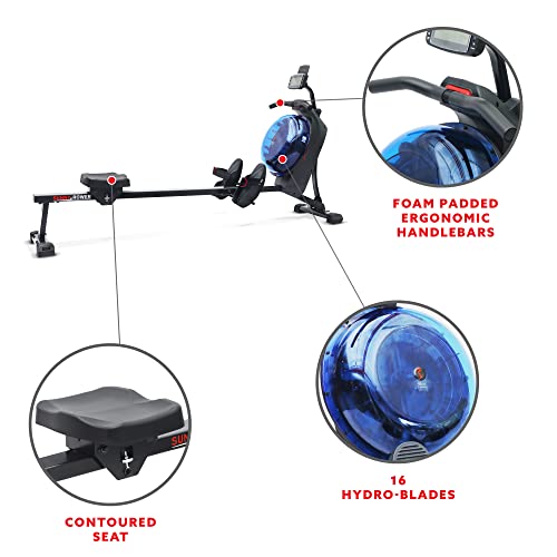 Sunny Health & Fitness Elite Water Rowing Machine T4389