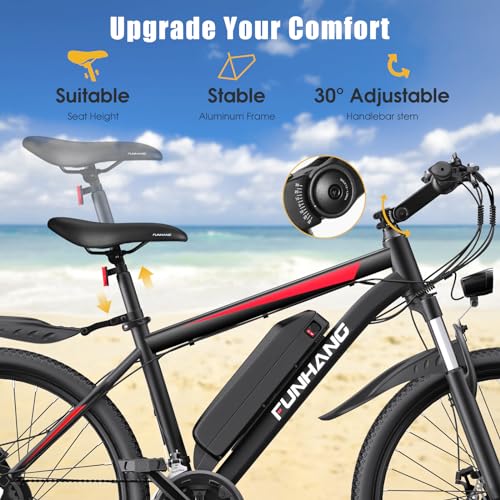 Peak 1000W Electric Mountain Bike for Adults, 26" 48V Commuter Ebike F750633
