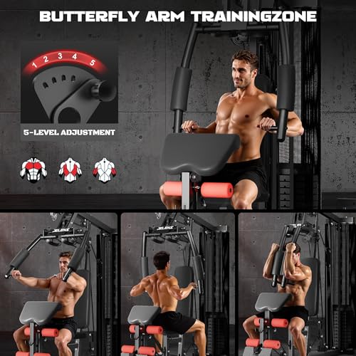 H11 Home Gym Equipment with 150LBS Weight Stack and Pulley System V316198