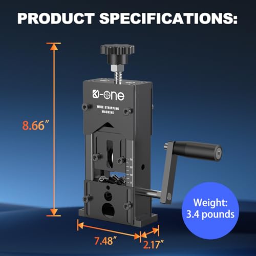 Manual Wire Stripping Machine 0.06"-1.18" Copper Wire Peeler L4067