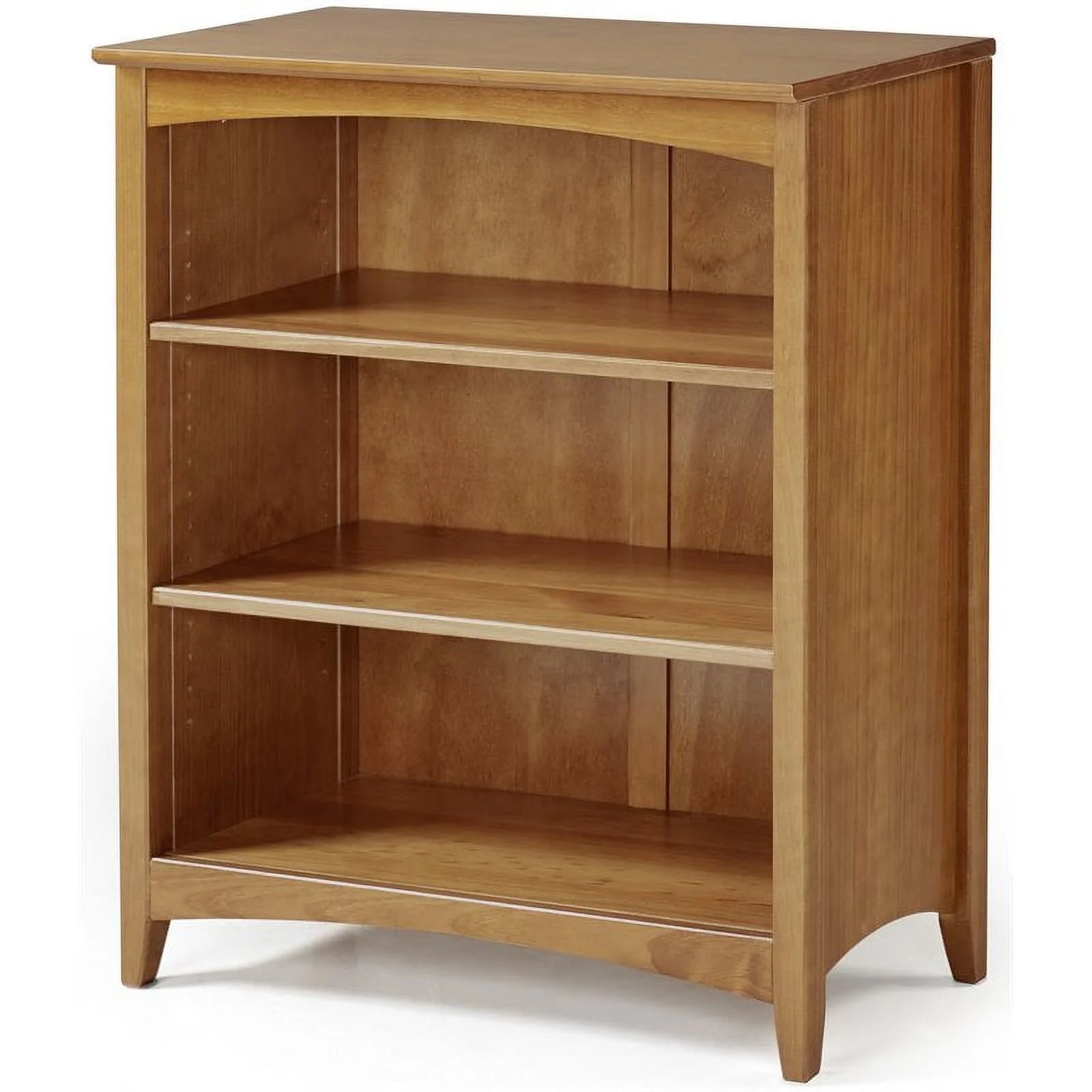 Pemberly Row 36" Solid Wood Bookcase in Cherry Finish T7183