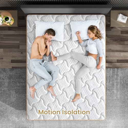 BedStory Queen Mattress 12 Inch Hybrid Innerspring with Gel Memory Foam, Medium Firm M697
