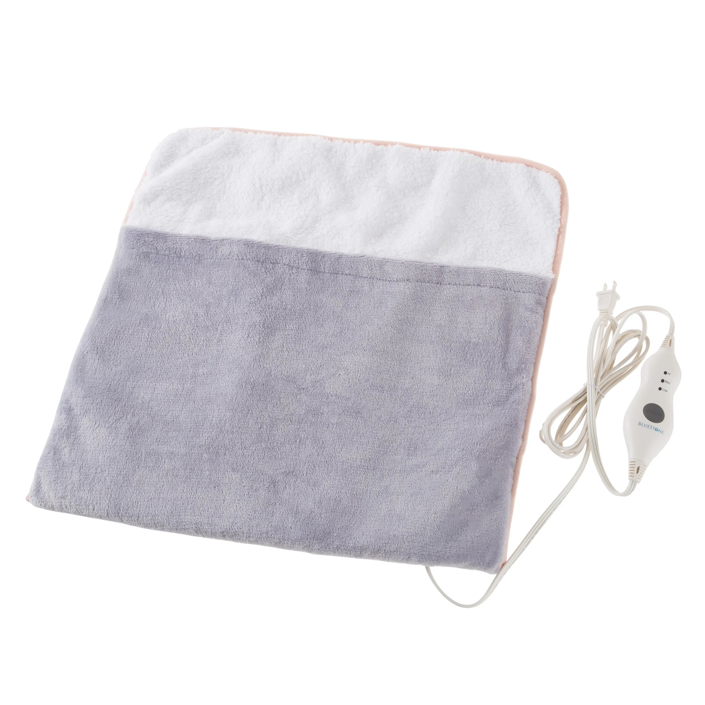 Bluestone Electric Foot Warmer with 3 Heat Settings, Gray A661