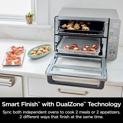 Ninja DCT451 12-in-1 Smart Double Oven with FlexDoor, Stainless Steel P340