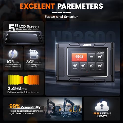 ANCEL HD3600 Heavy Duty Truck Diagnostic Tool with DPF Regen X64551