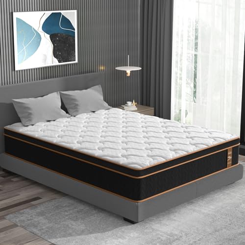 BedStory Queen Mattress 12 Inch Hybrid Innerspring with Gel Memory Foam, Medium Firm M697