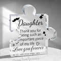 Acrylic Desk Plaque Gift Ornament for Daughter "You Will Always Be My Baby Girl" - Gift from Mom, Dad for Birthday, Graduation, Wedding, Halloween, Thanksgiving, Christmas