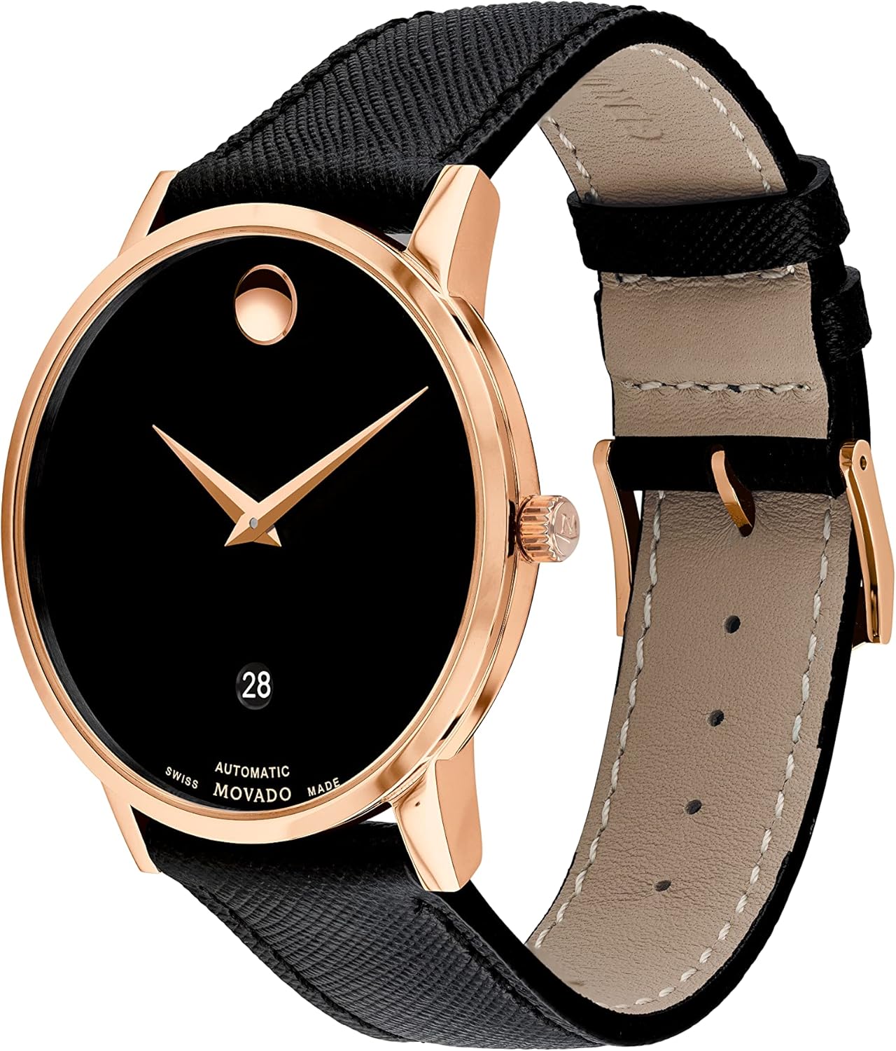 Movado Museum Classic Men's Watch - Swiss Automatic, 40mm, Calfskin Strap G269