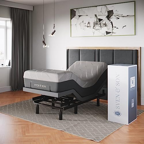Sven & Son Classic Adjustable Bed Base Split King with Hybrid Spring Mattress I50028