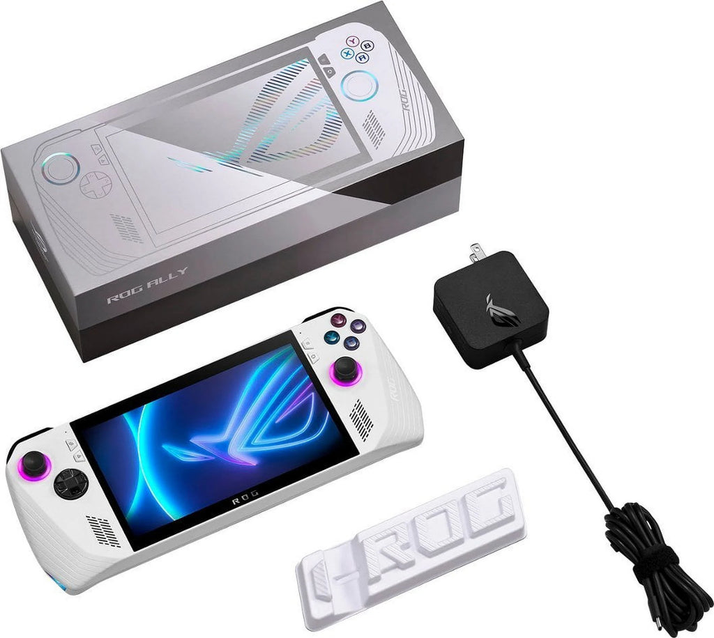 ASUS ROG Ally 512GB Gaming Handheld 7-inch 120Hz FHD with AMD Ryzen Z1, Mytrix Zero-Kirin Wireless Pro Controller Bundle F87548