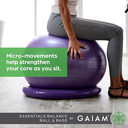 Balance Ball & Base Kit, 65cm Yoga Ball Chair with Pump S663305