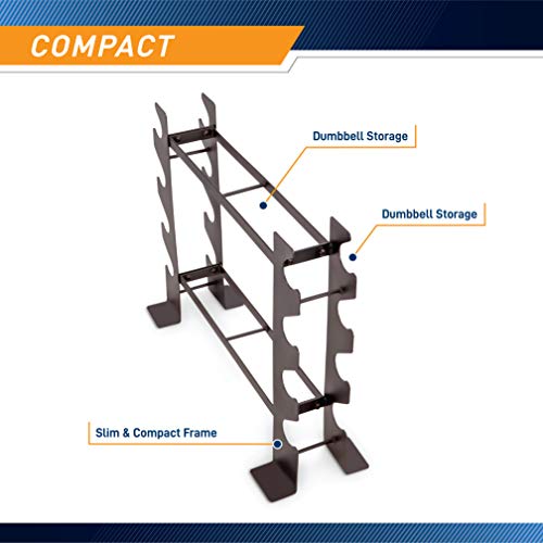 Marcy Weight Storage Organizer Rack for Dumbbells, Kettlebells & Plates W39798