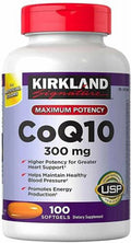 PACUM CoQ10 300mg Supplement 100 Softgels, Essential in The Production of Energy, Helps to Recycle Vitamin E in The Body, Supports Heart Health