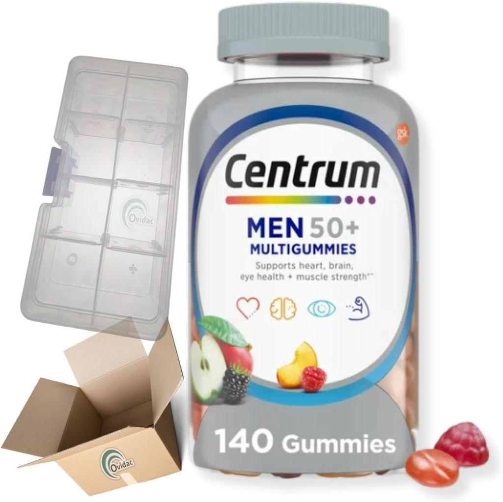 Centrum Silver Men 50+ Multigummies Multivitamin Supplement, Assorted Fruit, 140 Count H5541