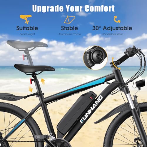 Peak 1000W Electric Mountain Bike for Adults, 26" 48V Commuter Ebike F750633
