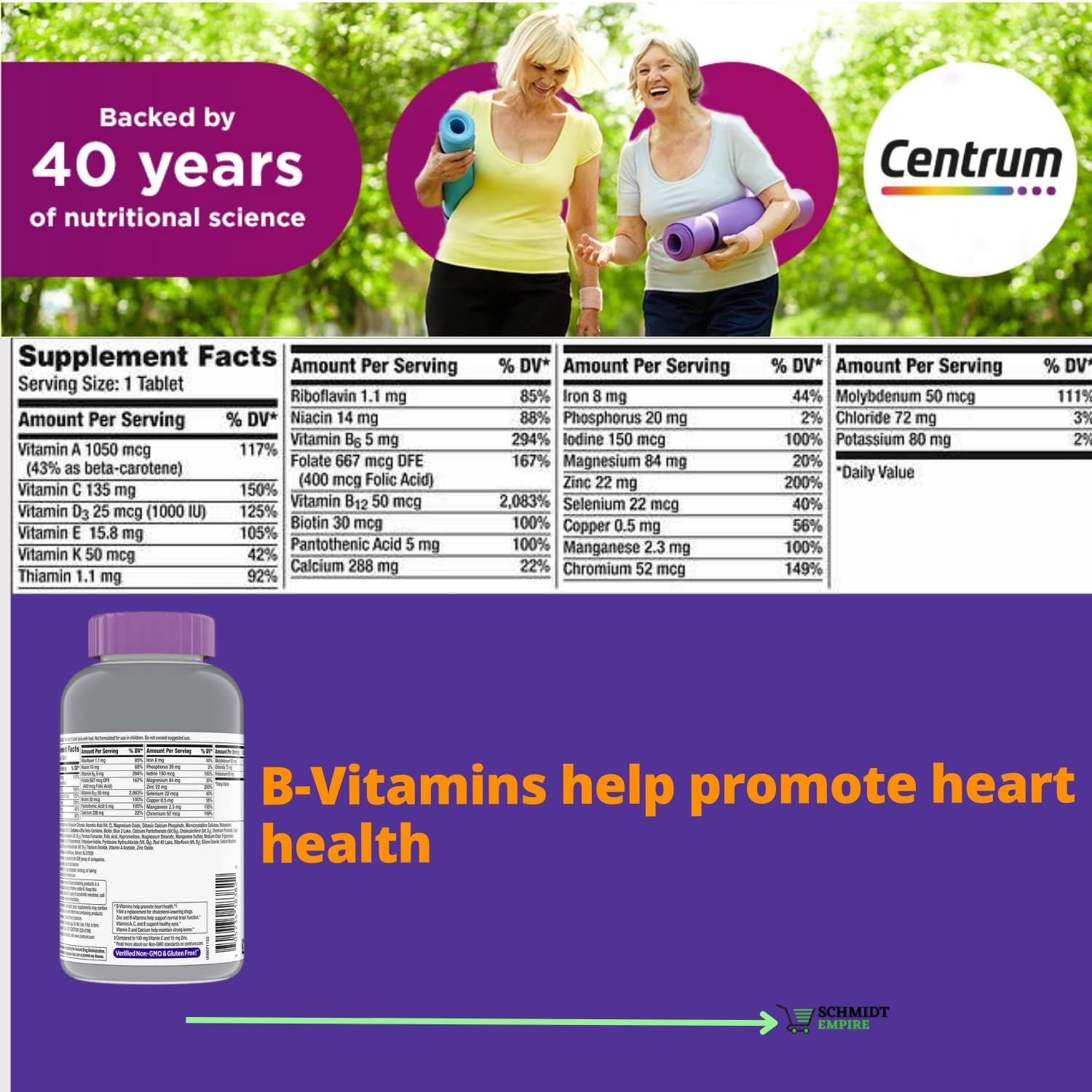Centrum Silver Women 50+ Multivitamin, 275 Tablets Q395313