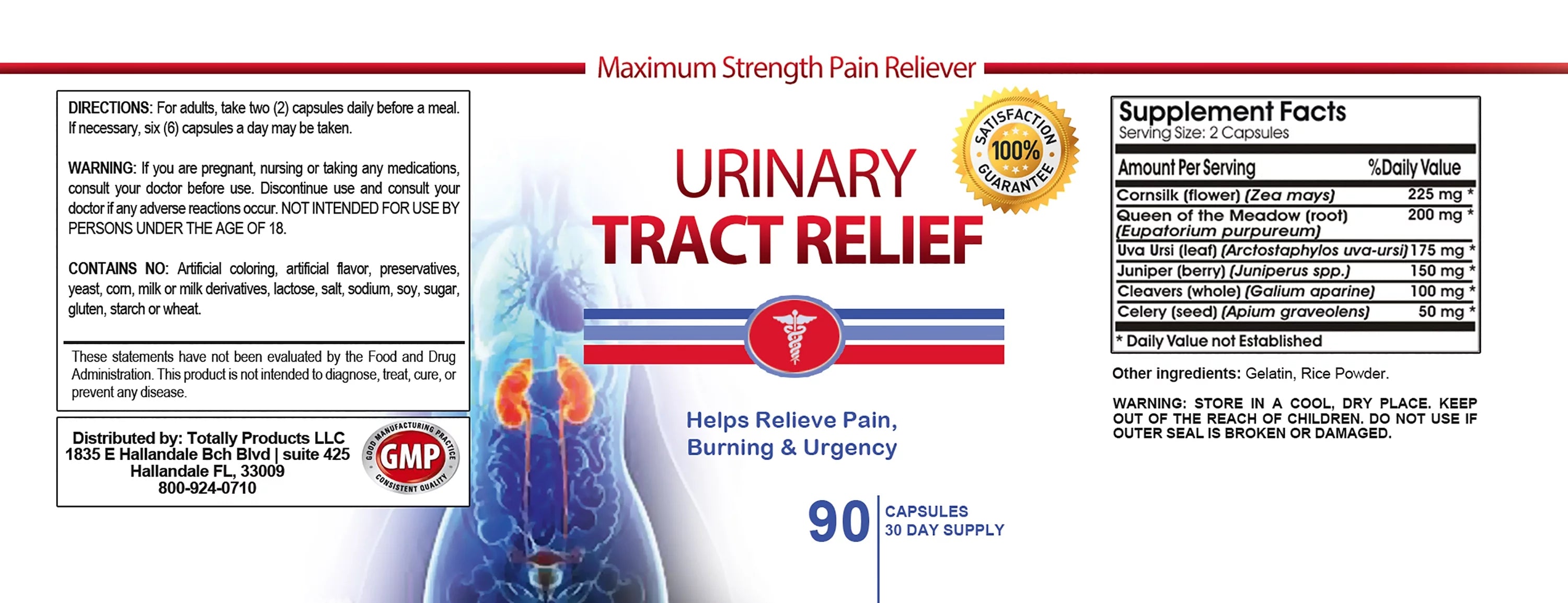 Urinary Tract Relief 90 Capsules F6277