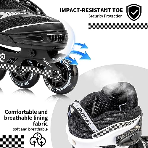 Adjustable Inline Skates for Kids with Light Up Wheels Z8662