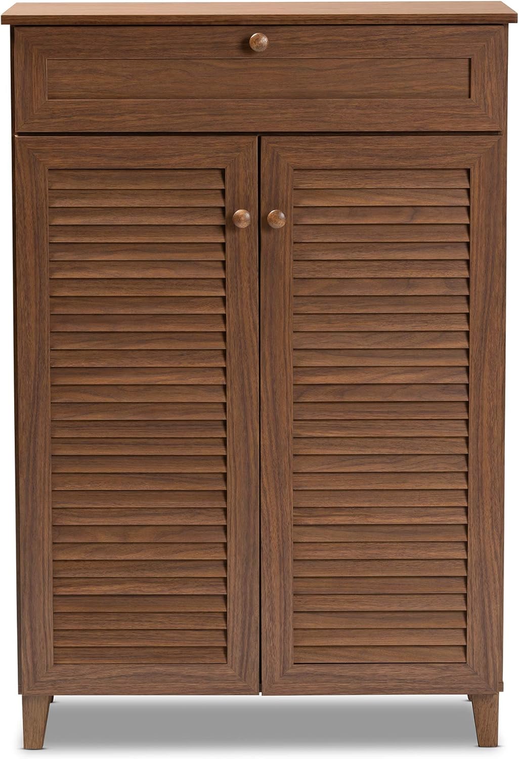 Baxton Studio Shoe Cabinet, Walnut X705466