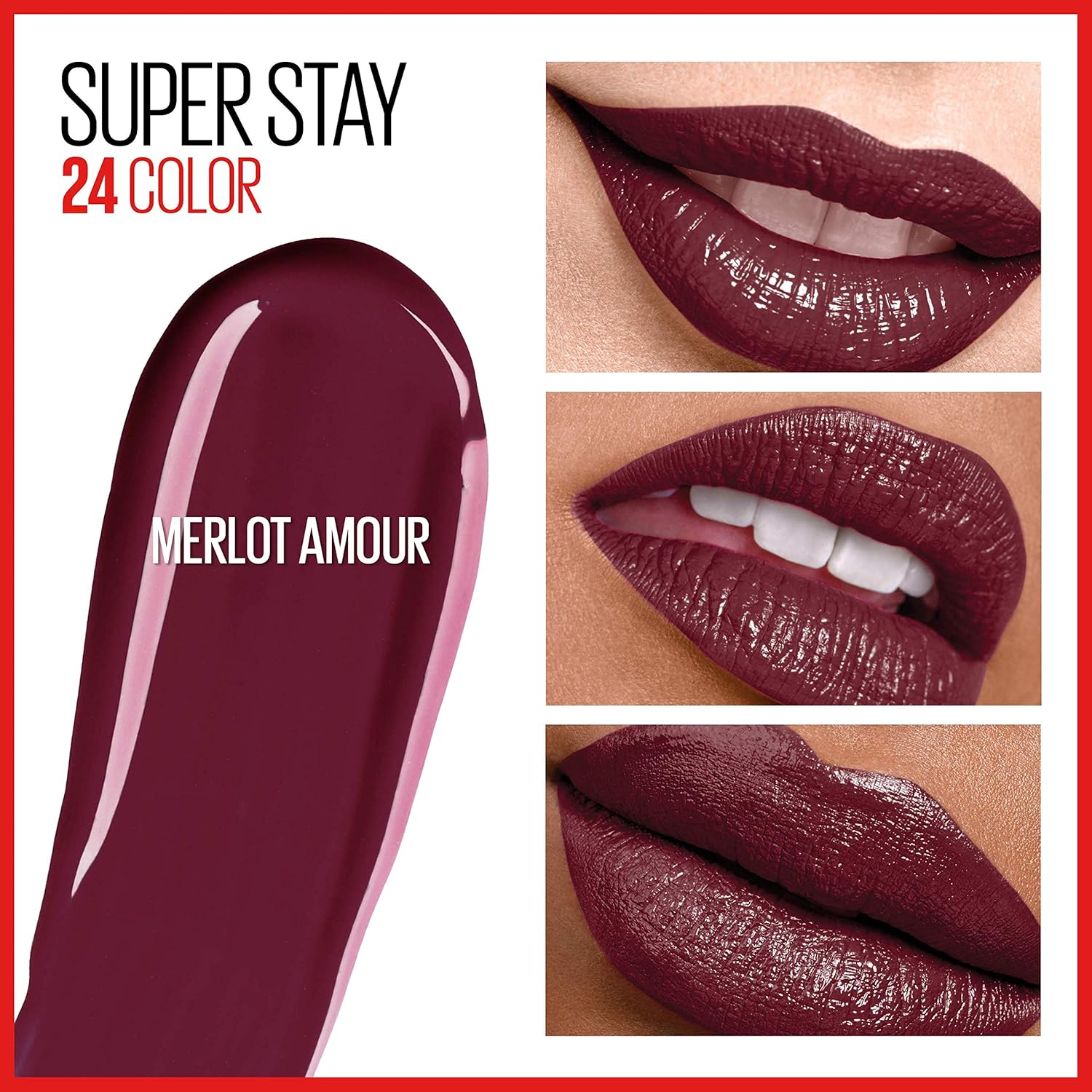 Maybelline Super Stay 24 2-Step Liquid Lipstick, Merlot Armour, 1 oz (Pack of 2) A165299