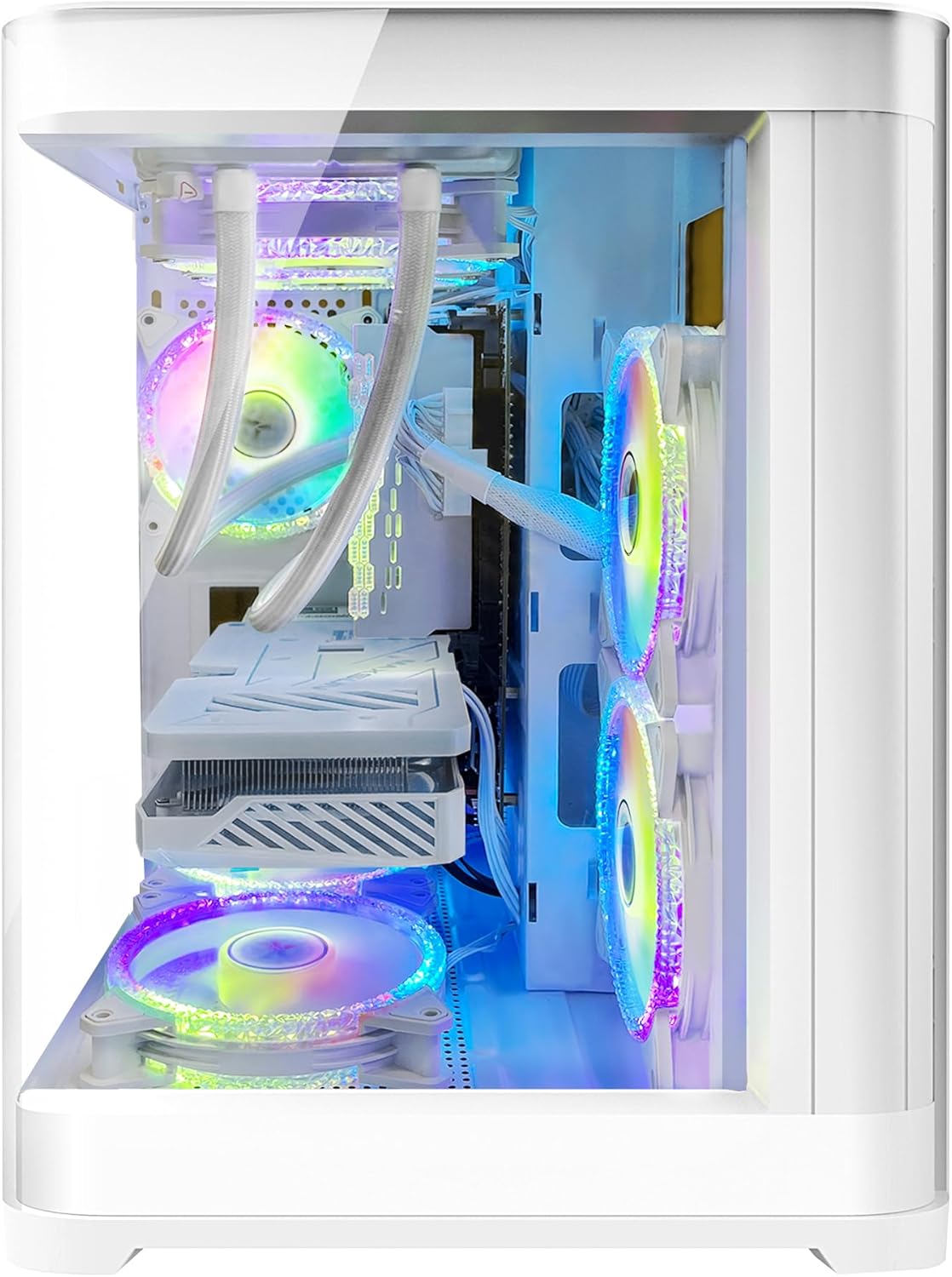 Poseidon White Gaming PC Desktop AMD Ryzen 7 5700X RTX 4060 32GB DDR4 2TB SSD Windows 11 Pro L839