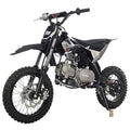 X-PRO 110cc Dirt Bike with Semi-Automatic Transmission, Kick Start, Big 14"/12" Tires! (Black)