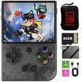 RG35XX Plus Retro Handheld Game Console, 3.5 Inch IPS Screen Portable Video Game Emulator with 64G TF card and support 5570 Games, Supports Bluetooth 5G WiFi HDMI and TV Output (Black with 64G)