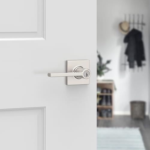 Kwikset Casey Interior Privacy Door Handle with Lock 10 Pack, Matte Black G103018