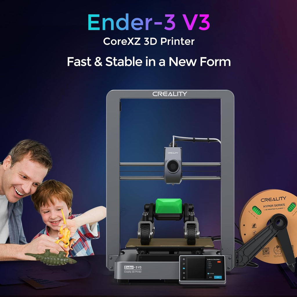 Creality Ender-3 V3 3D Printer with Direct Drive Extruder and PLA Red Filament A739
