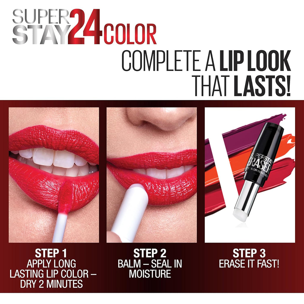 Maybelline Super Stay 24 2-Step Liquid Lipstick, Merlot Armour, 1 oz (Pack of 2) A165299