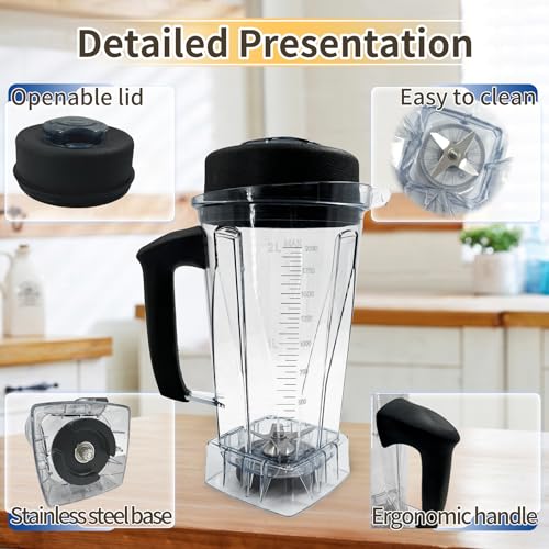 Vitamix Blender Pitcher 64oz Replacement Jar for 5000 5200 5500 6300 7500 Series F9058