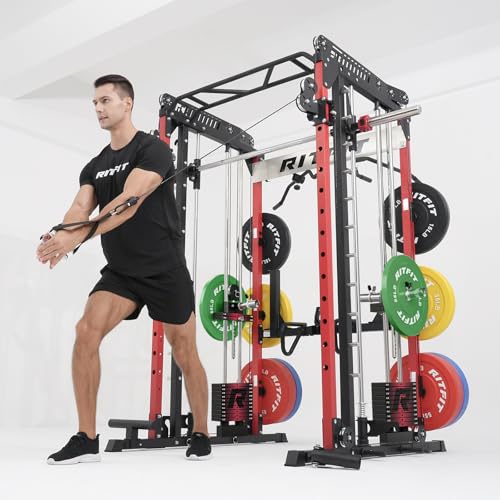 RitFit M1 & M1 Pro Smith Machine with Cable Crossover System for Home Gym Y659852
