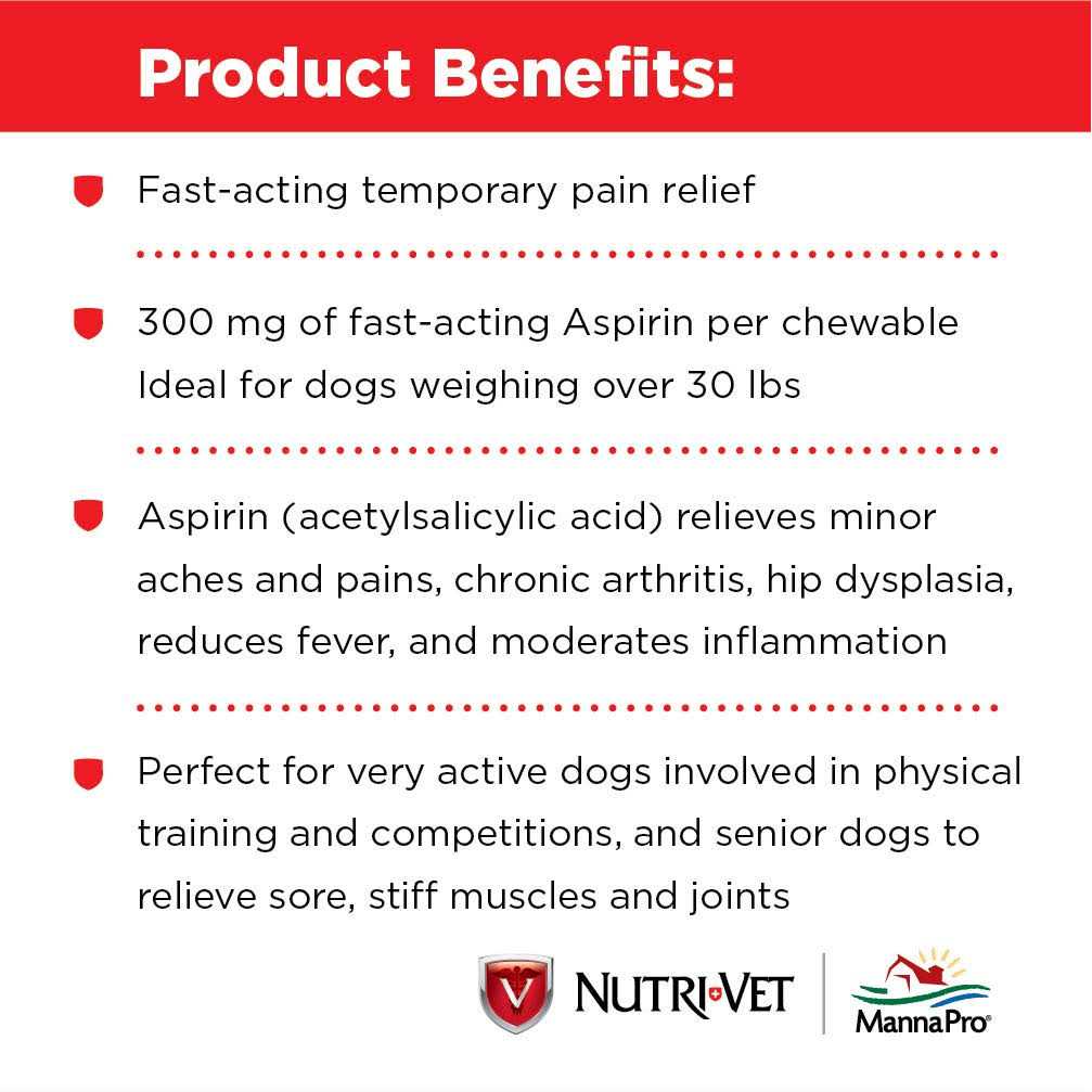 Nutri Vet Aspirin for Large Dogs F98357