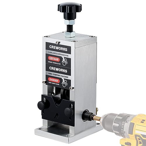 CREWORKS Manual Wire Stripper Machine for 1.5-25mm Scrap Wire P3379